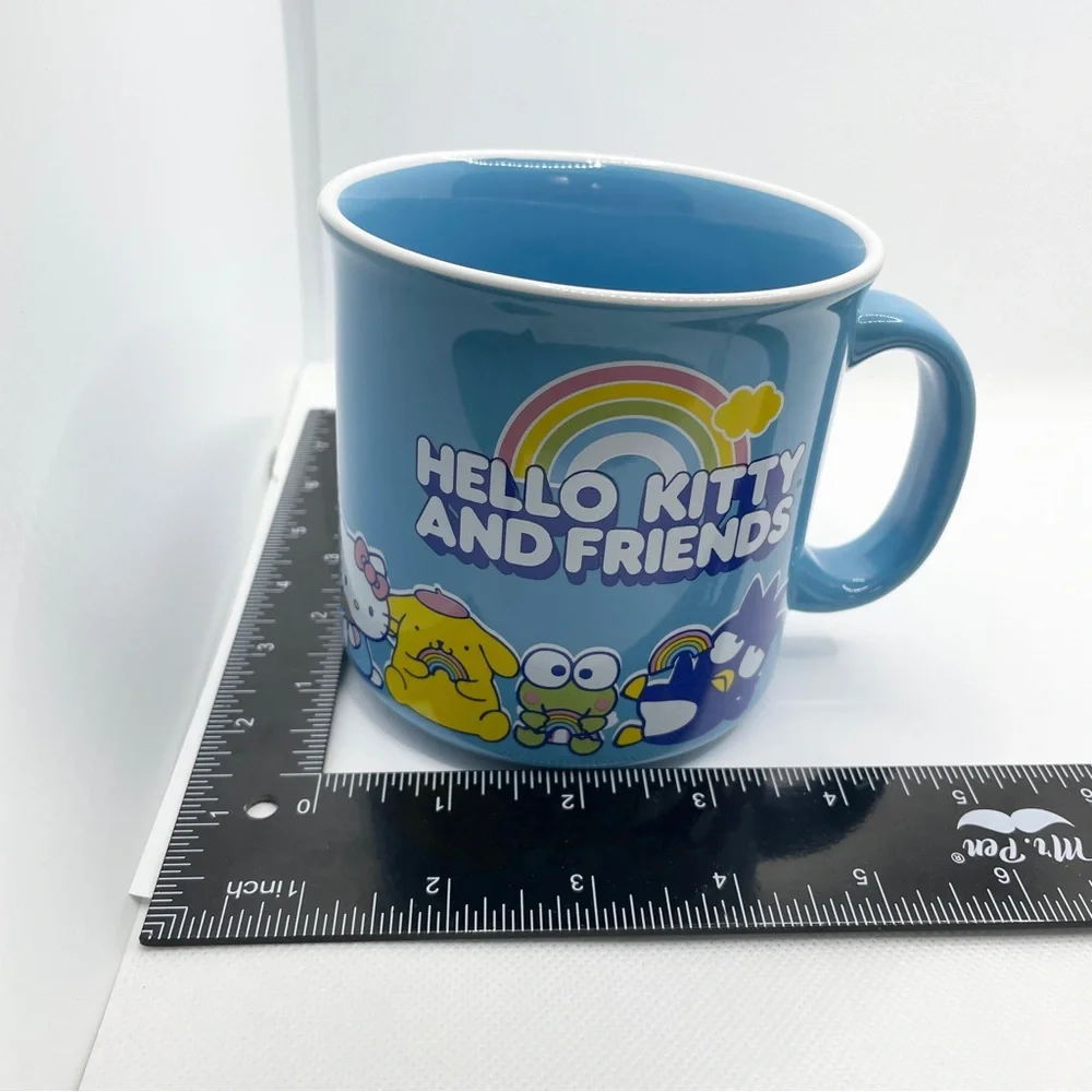 Sanrio Hello Kitty & Friends Light Blue Oversized Ceramic‎ Mug | Kawaii